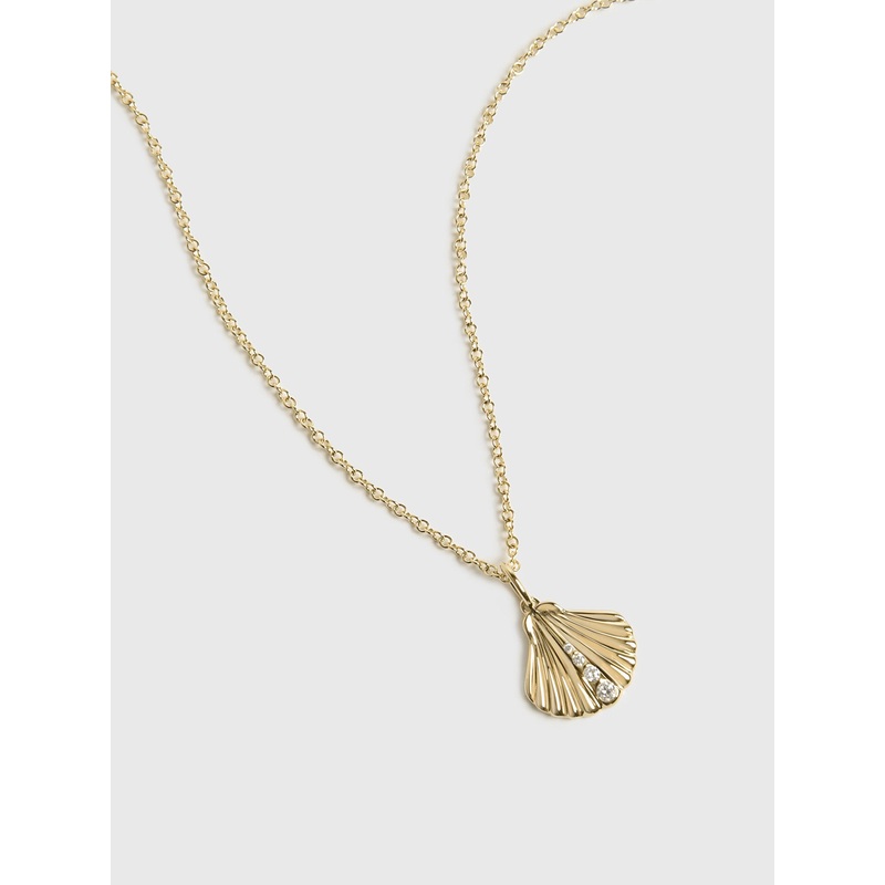 EF Collection Diamond Shell Necklace