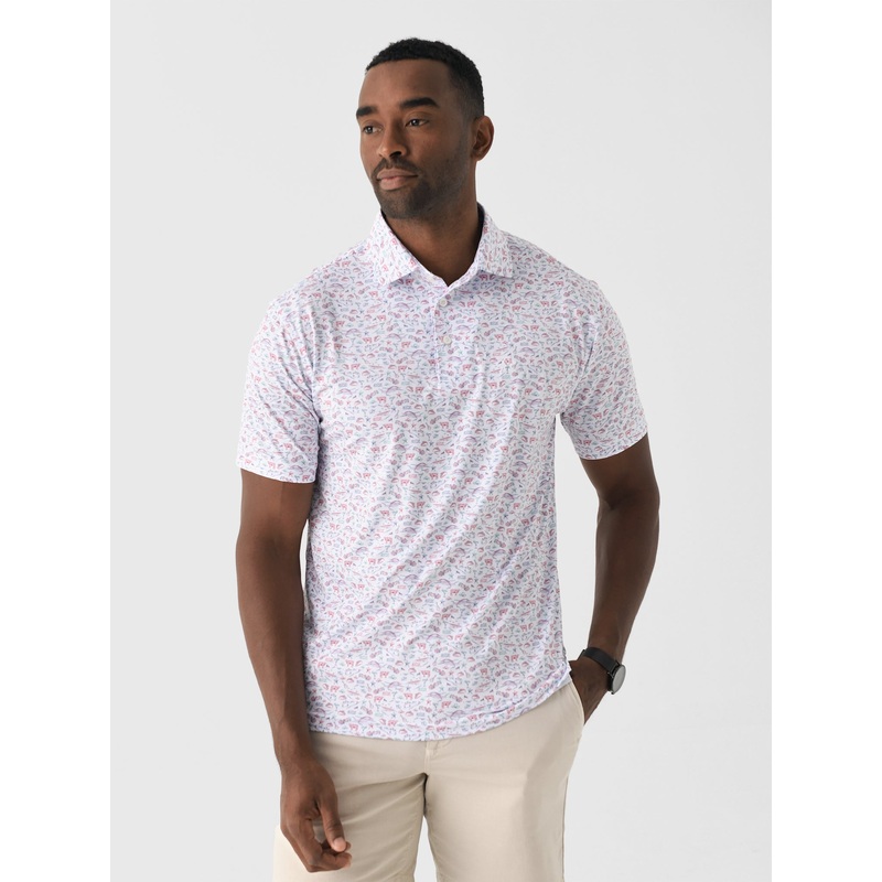 Rhoback Men’s The ATX Polo|S|M|L|XL|XXL|WHITE