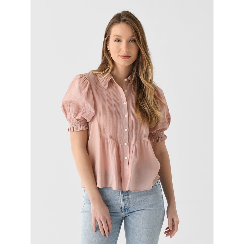 Trovata Women’s Jess Blouse|XS|S|M|L|BLUSH
