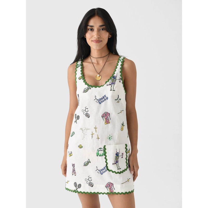 Alemais Women’s Play Embroidered Mini Dress