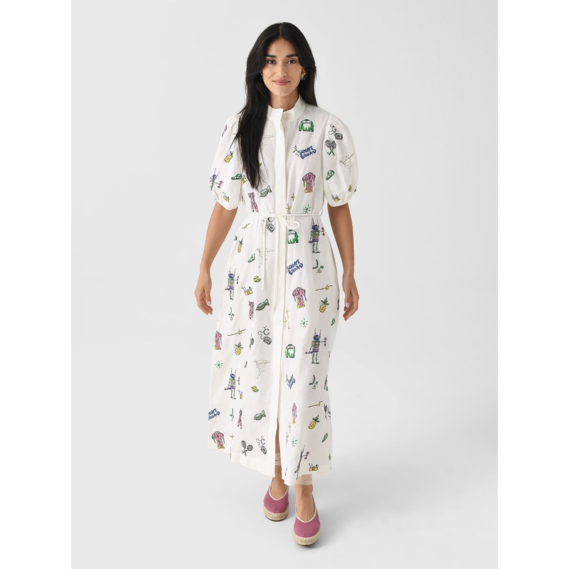 Alemais Women’s Play Embroidered Shirtdress