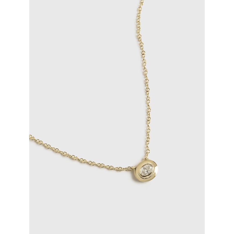 EF Collection Oval Diamond Necklace