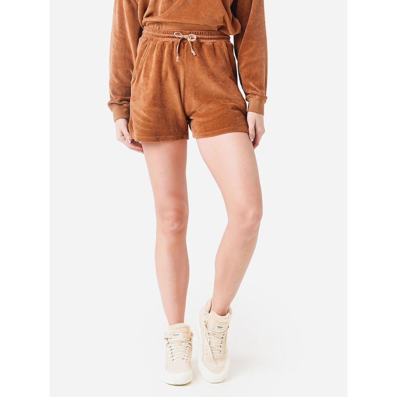 Stark X Women’s Velour Short|M|DARK TAN