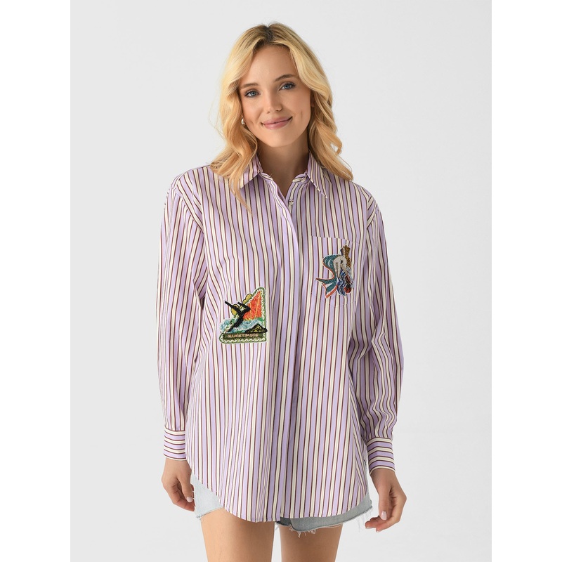 Alemais Women’s Lucky Pace Embellished Shirt