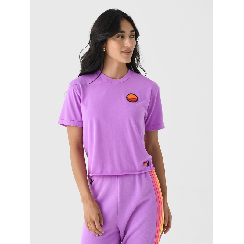 Aviator Nation Women’s Sunset Patch Boyfriend Tee