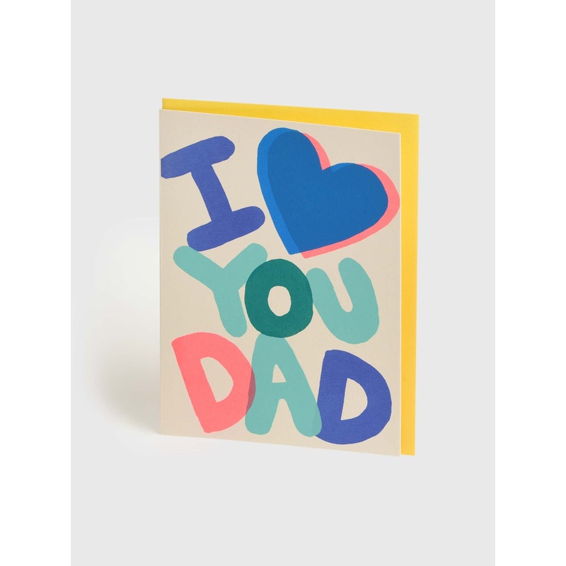 Alphabet Studios I Heart You Dad Card