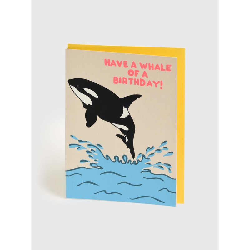 Alphabet Studios Whale Birthday Card