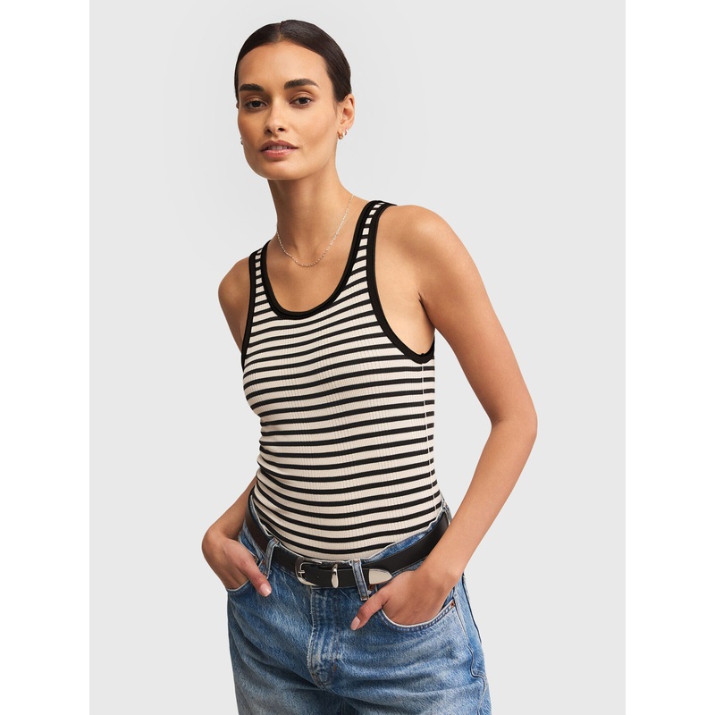 Z Supply Women’s Classic Striped Scoop Tank
