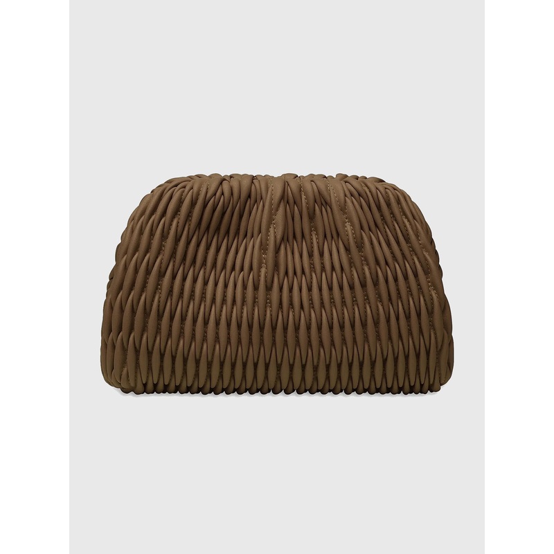 ALC Enzo Woven Clutch|O/S|CHOCOLATE PLUM|MOCHA