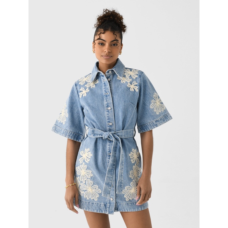 Alemais Women’s Charlene Denim Mini Dress
