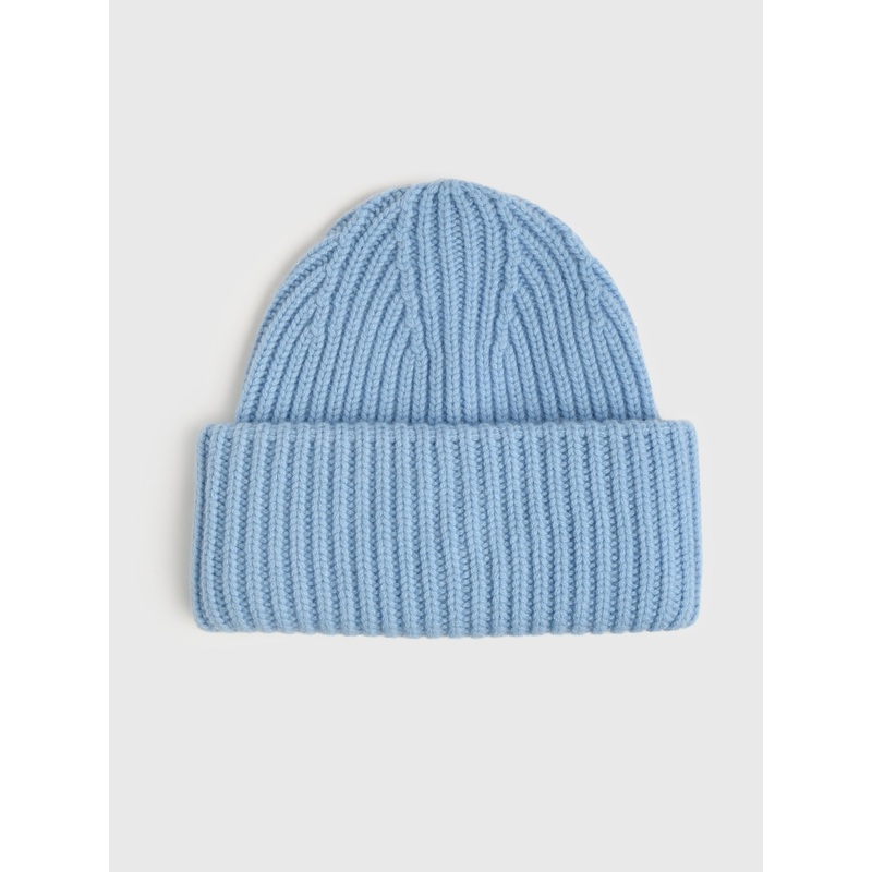 Amato Women’s Cashmere Thick Ribbed Beanie