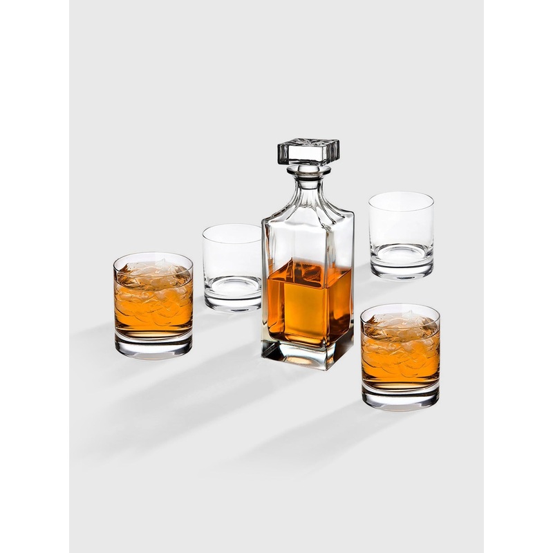 Godinger Social 5-Piece Decanter Whiskey Set