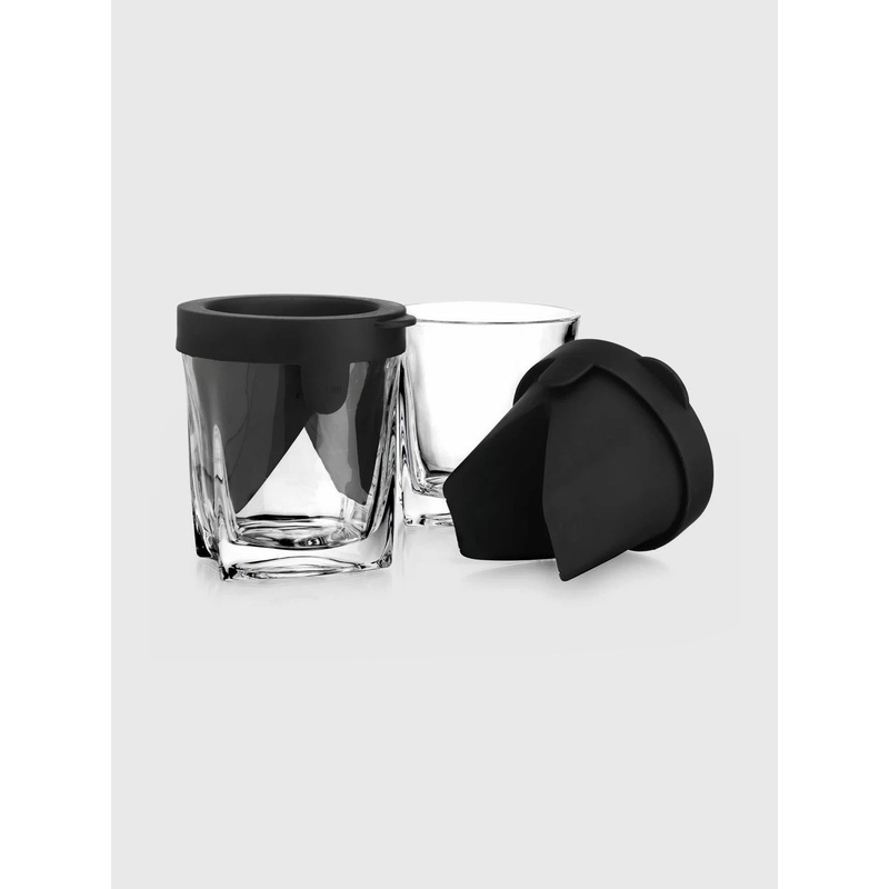 Godinger Whiskey Glass + Glacier Mold Set