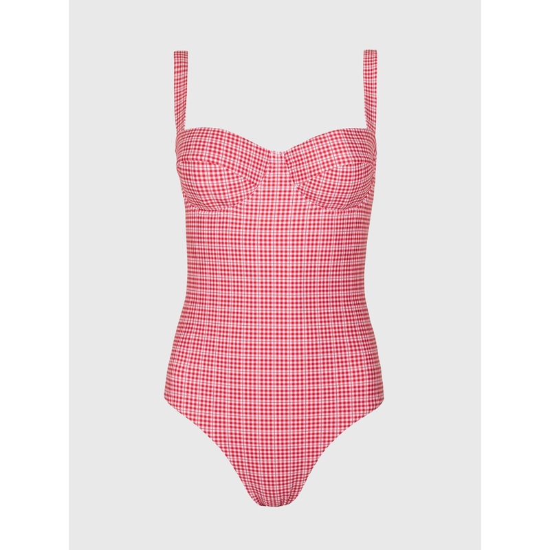 Minnow Women’s Poppy Gingham One-Piece Swimsuit