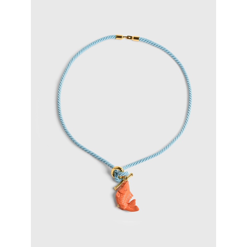 Timeless Pearly Fish Barre Cord Necklace