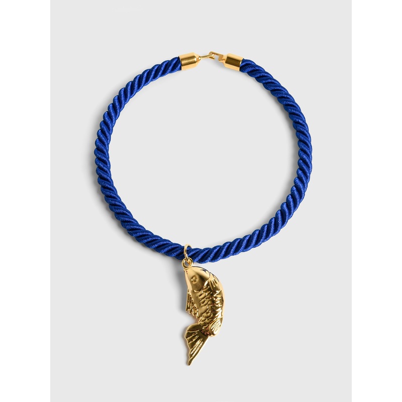 Timeless Pearly Fish Cord Necklace