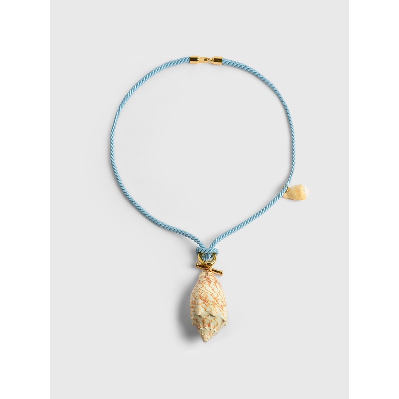 Timeless Pearly Shell Cord Necklace