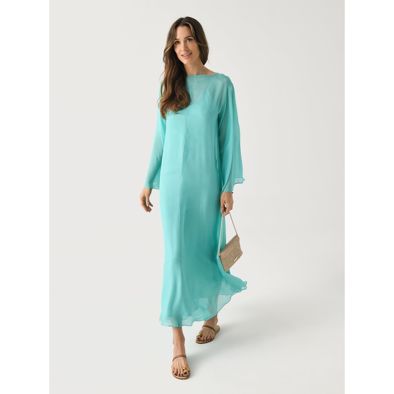 Bondi Born Women’s Capri Silk Chiffon Gown + Slip
