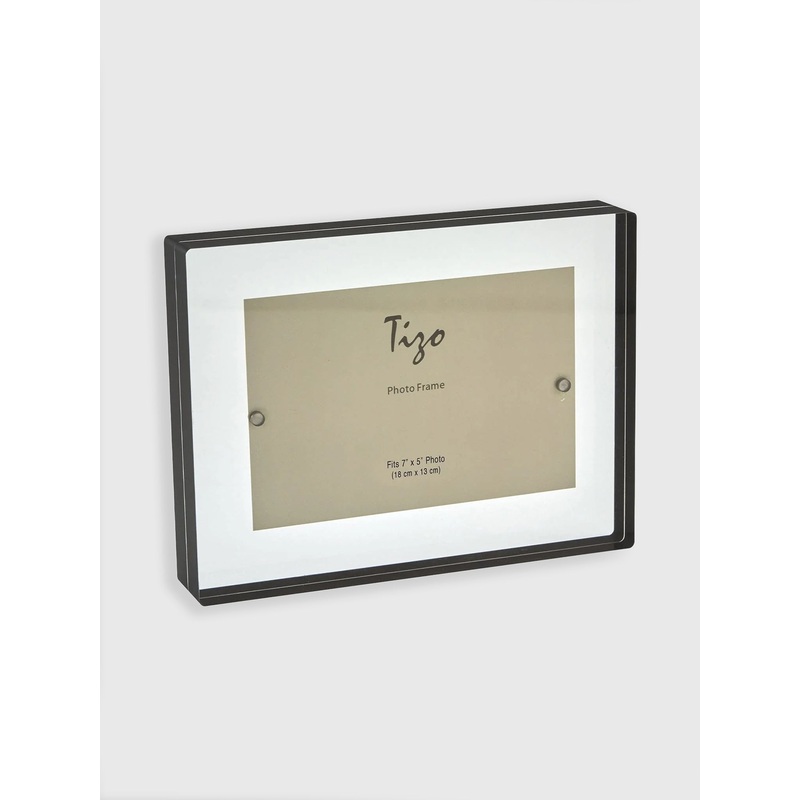 TIZO Lucite Black Border Block 5×7 Photo Frame