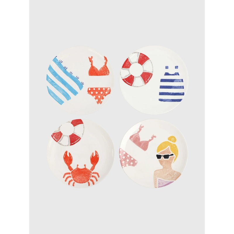 Vietri Riviera Assorted Salad Plates Set