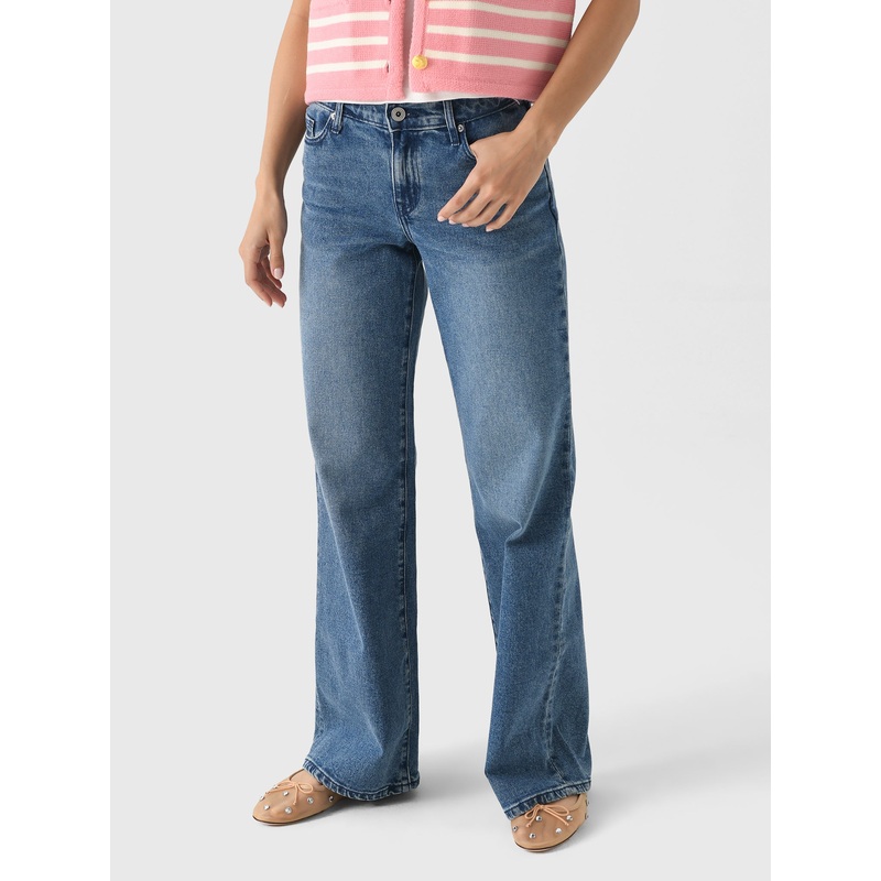 Outland Denim Women’s Mia Mid Rise Wide Jean