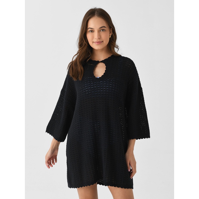 Peony Women’s Pointelle Oversized Mini Dress