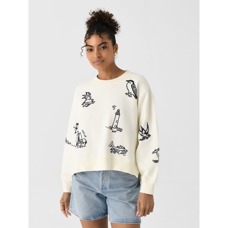 SEA Women’s Clyde Sweatshirt|XS|S|M|L|CREAM
