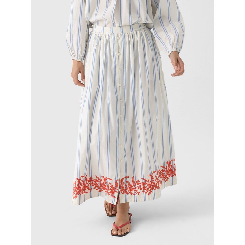 Trovata Women’s Lisette Skirt|XS|S|M|L|CERULEAN STRIPE