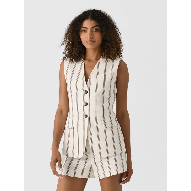 ALC Women’s Noa Striped Linen Vest