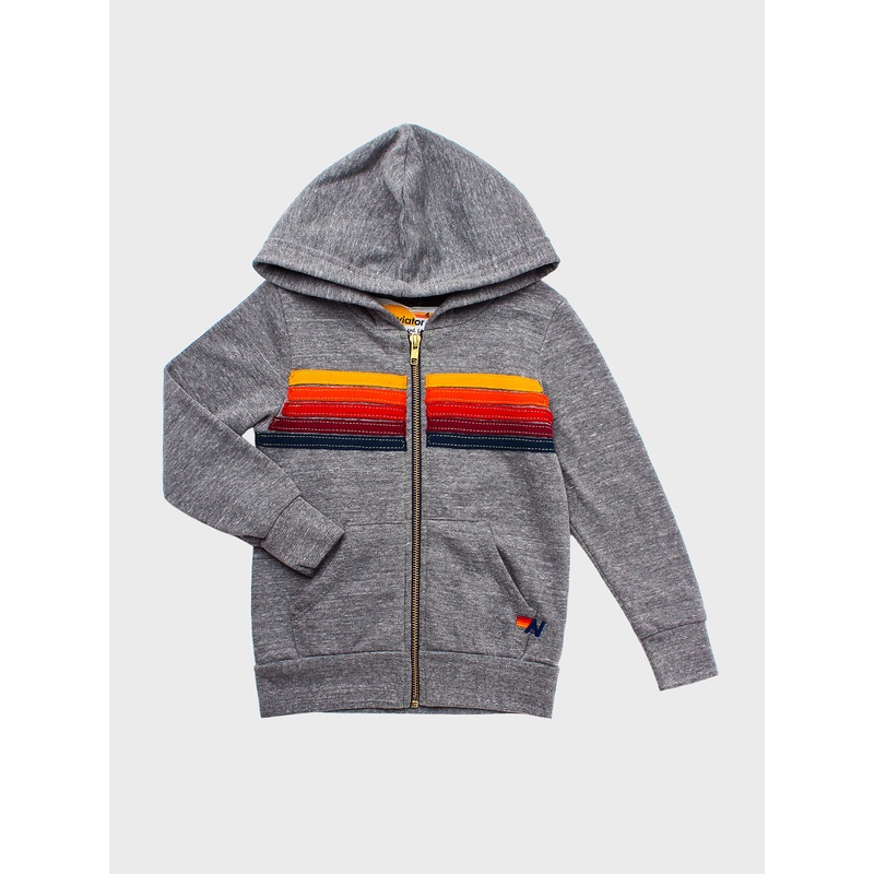 Aviator Nation Kids’ 5-Stripe Zip Hoodie