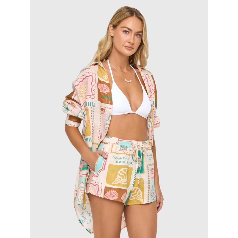L Space Women’s Rio Short|XS|S|M|L|POSTCARDS|WHITE