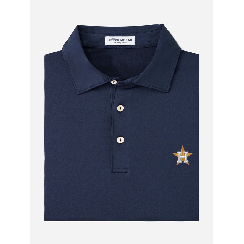 Peter Millar Major League Baseball Men’s Houston Astros Solid Performance Polo