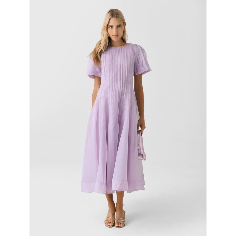 AJE Women’s Nova Pleated Midi Dress