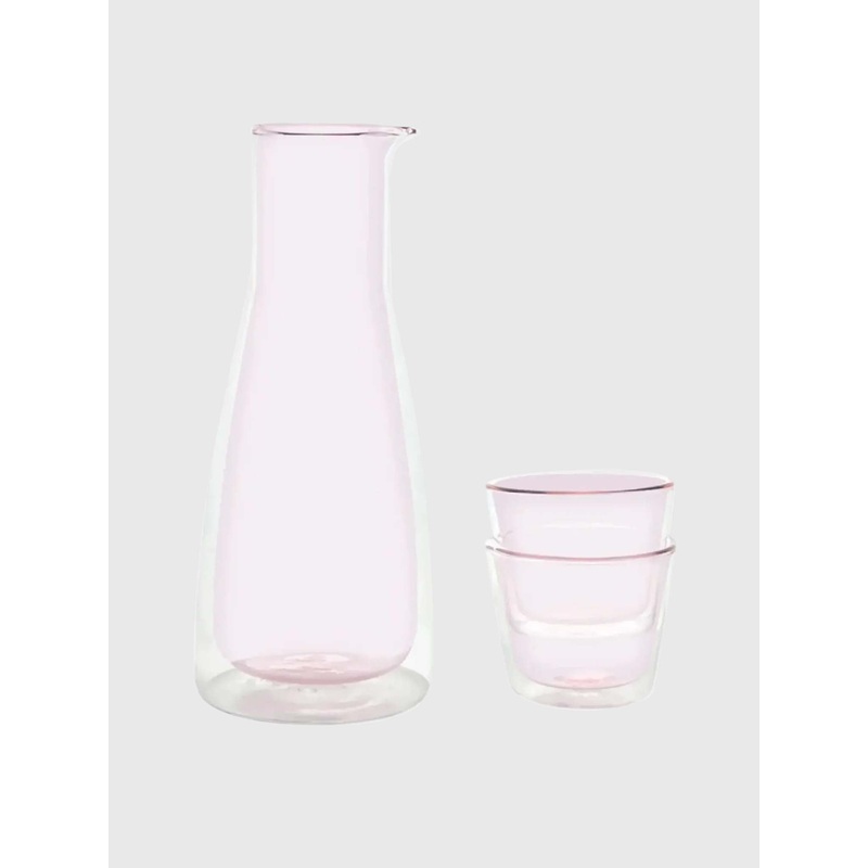 Cloudnola Rocks Double Wall Carafe + Glasses Set