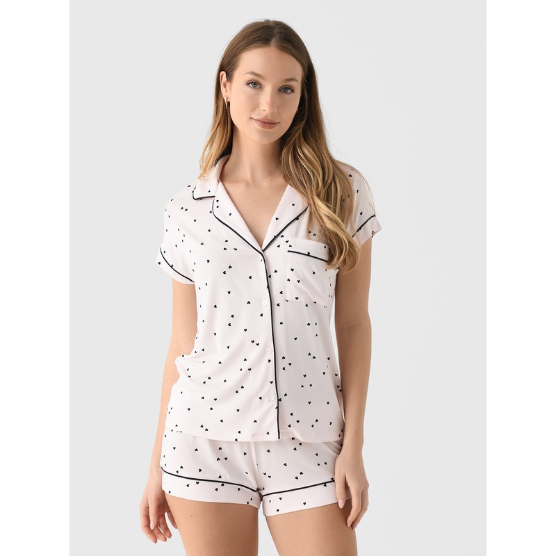 Eberjey Women’s Gisele Printed Shortie Pajama Set