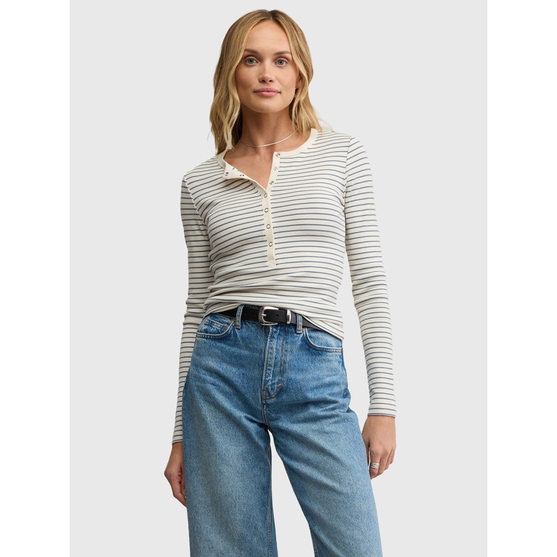 Z Supply Women’s Stella Stripe Henley