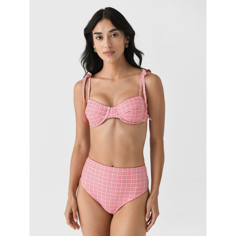 Minnow Women’s Poppy Gingham Bikini Top