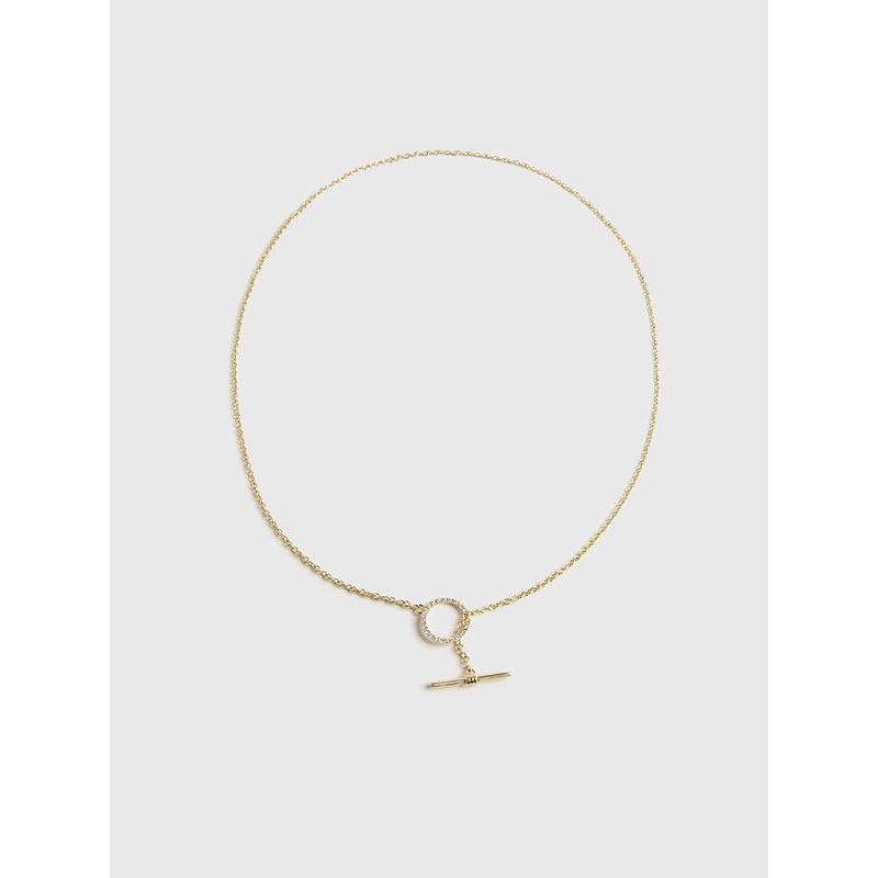 Stone And Strand Diamond Toggle Link Necklace