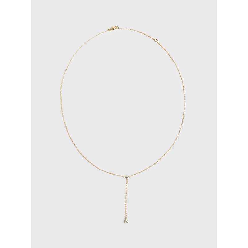 Stone And Strand Perfect Pear Diamond Lariat Necklace