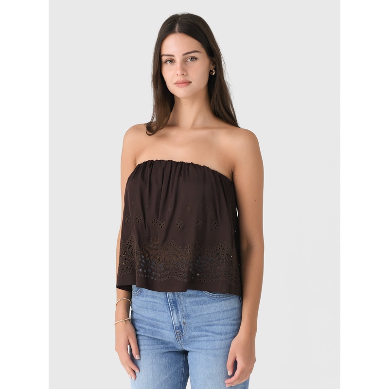 ALC Women’s Dalia Strapless Embroidered Top