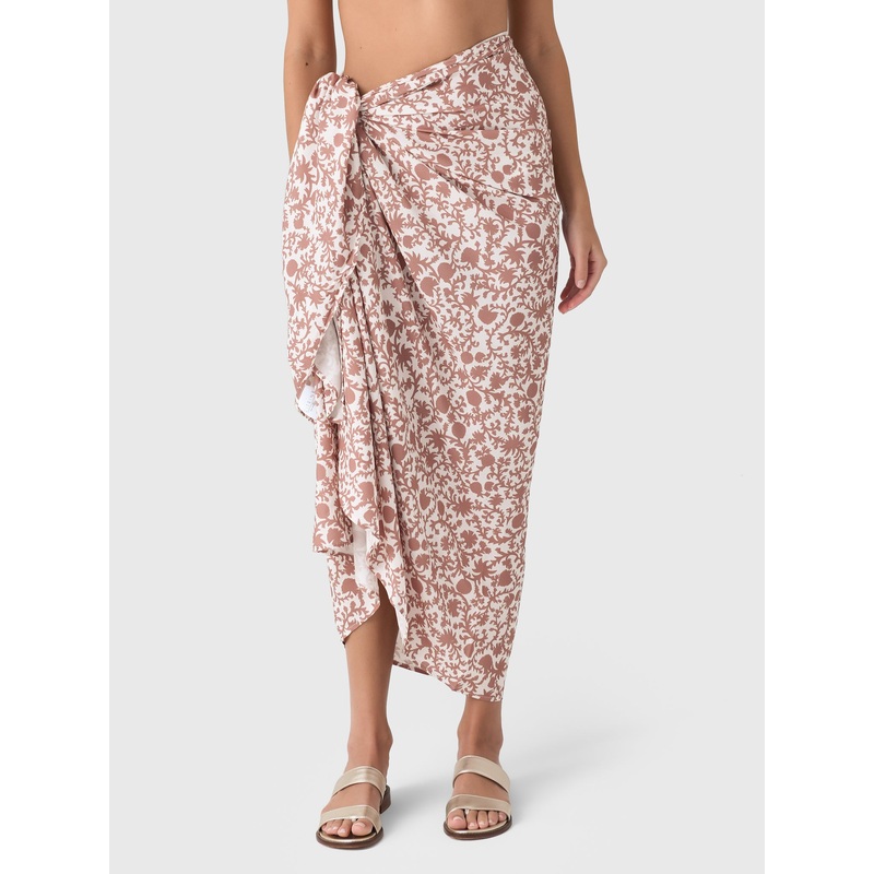 Citrine Women’s Mai Pareo|O/S|BROWN BATIK