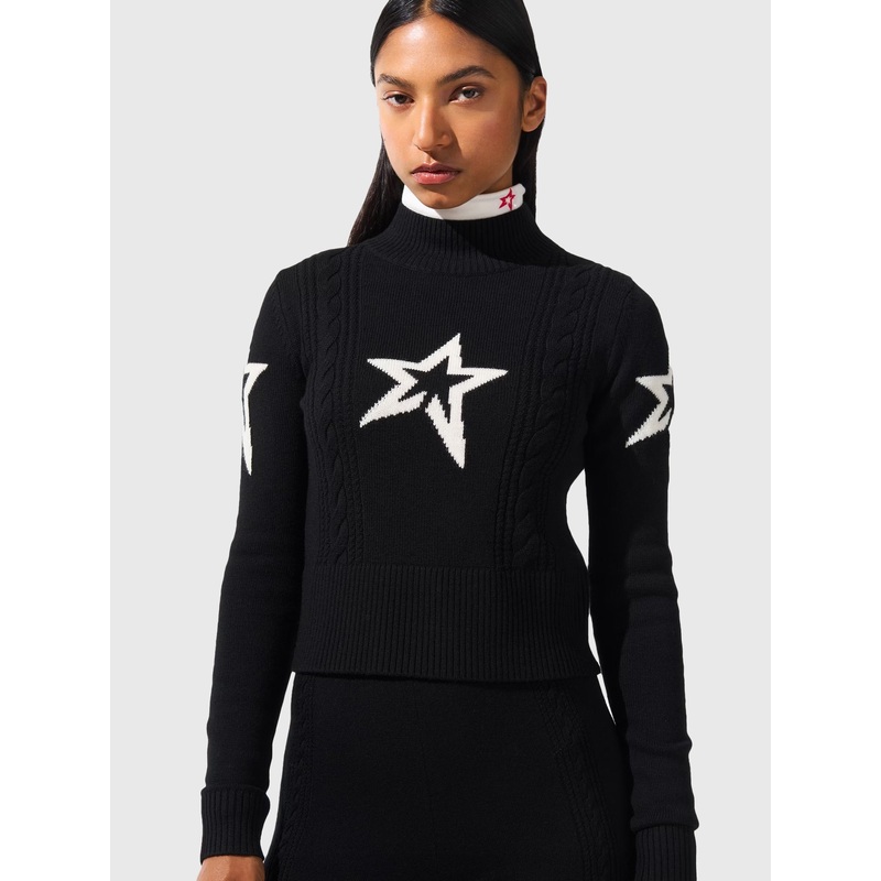 Perfect Moment Women’s Cable Merino Wool Sweater