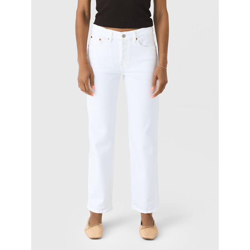 Re/Done Women’s Slim Straight Crop Jean