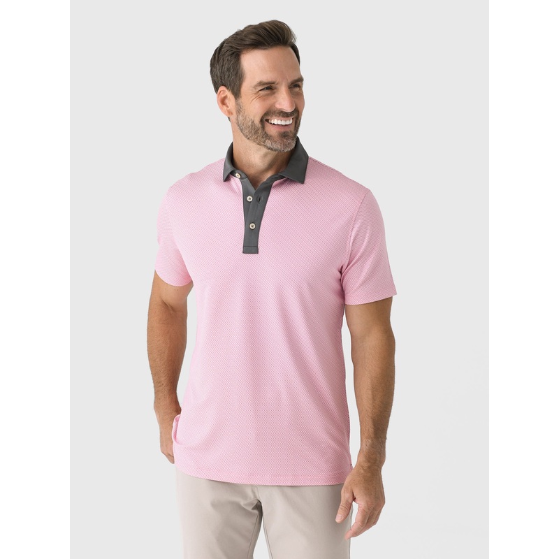 Sun Day Red Men’s Refined Ax Thrower Polo