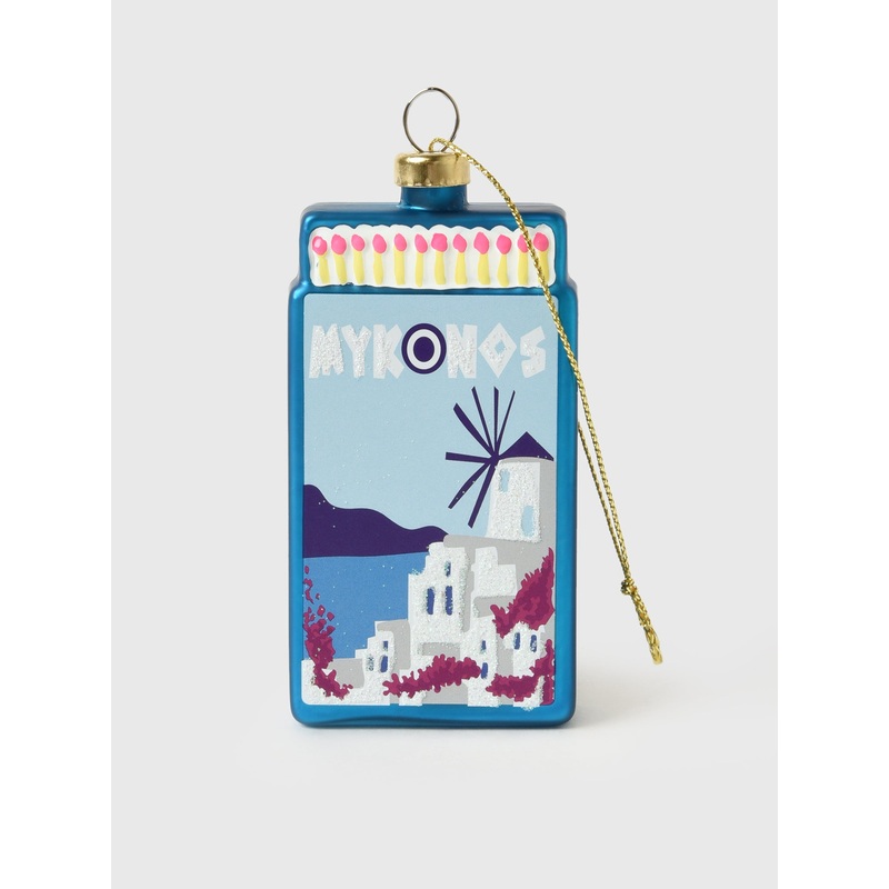 Furbish Matchbook Ornament|O/S|ASPEN|BEAVER CREEK|BRECKENRIDGE|CAPRI|DALLAS|HOUSTON|JACKSON HOLE|MERRY & BRIGHT|MYKONOS|NEW YORK CITY|NORTH POLE|PARIS|SANTA’S WORKSHOP|ST. BARTHS|TELLURIDE|VAIL
