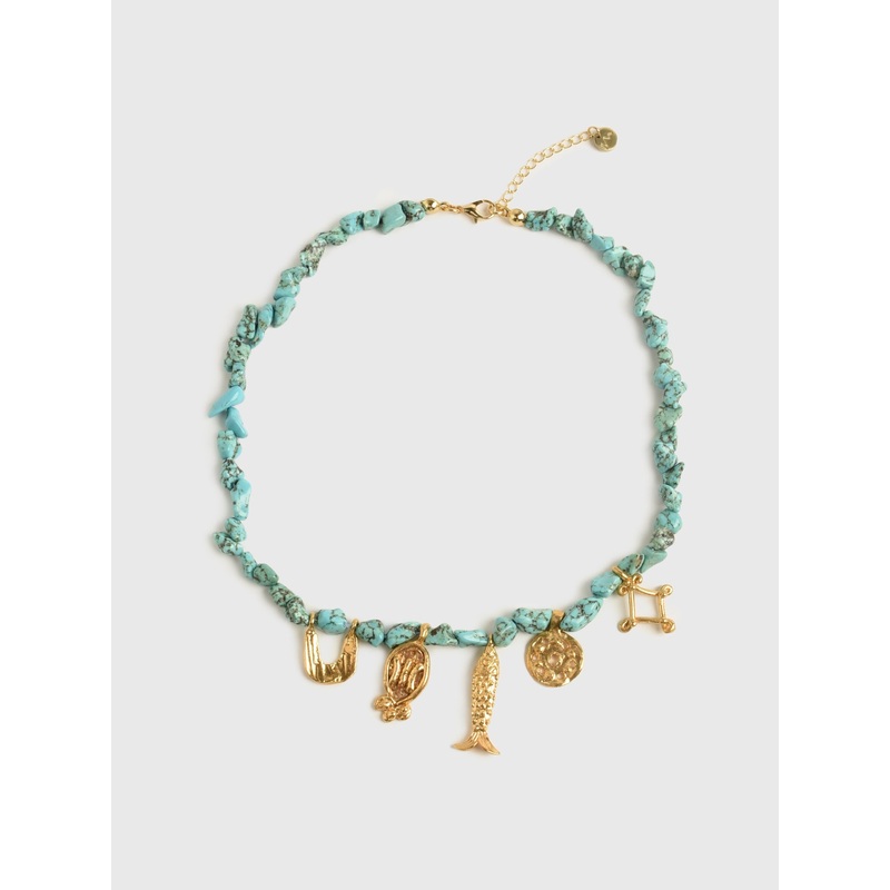 Maison Irem Jaffa Necklace|O/S|TURQUOISE