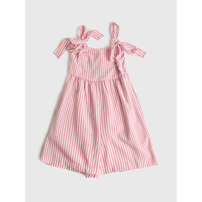 Molly Bracken Girls’ Striped Short Jumpsuit