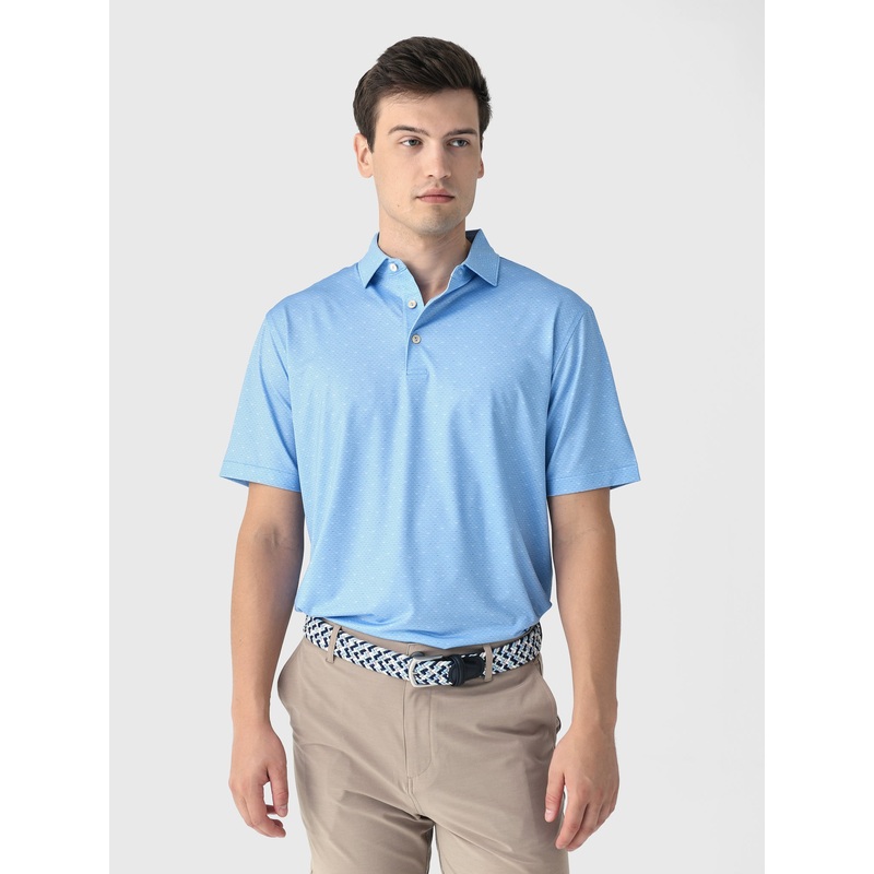 Peter Millar Crown Sport Men’s Fall Football Performance Jersey Polo