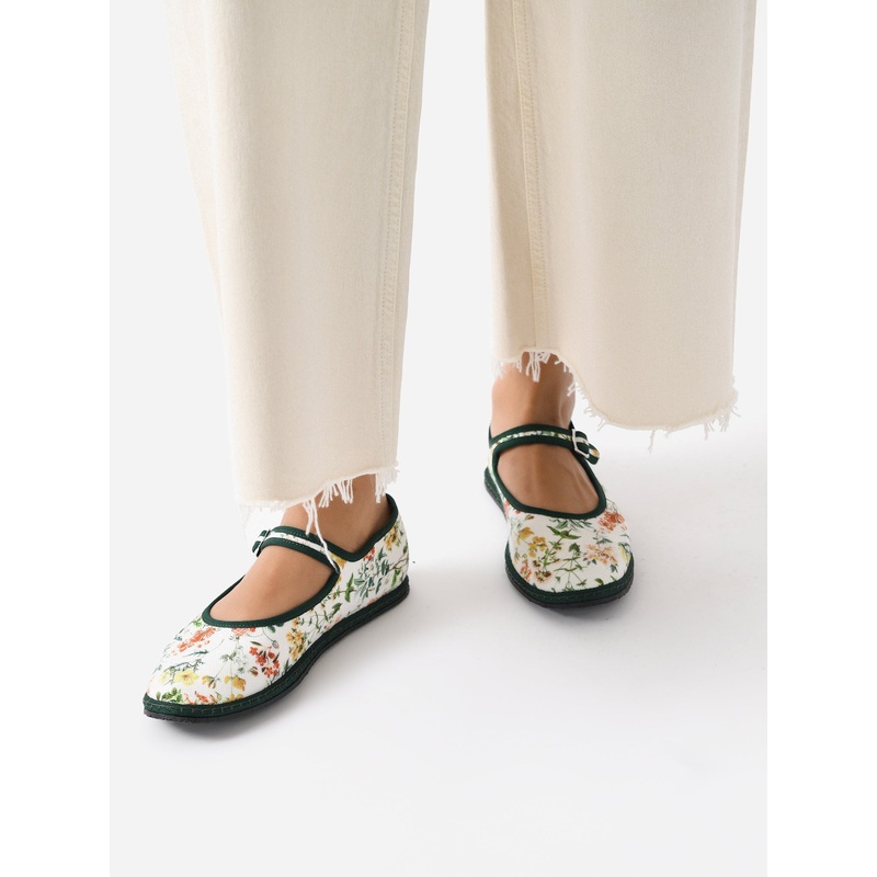Vibi Venezia Women’s Mary Jane Canvas Furlana Flat