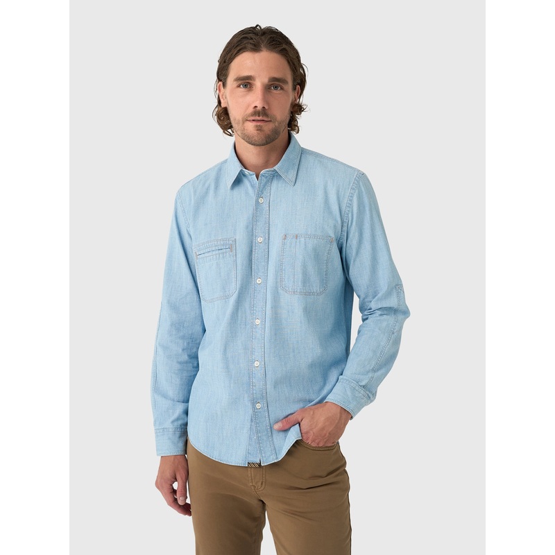 Billy Reid Men’s Chambray Field Shirt
